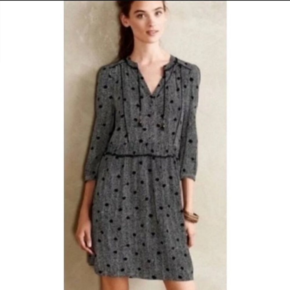 Anthrpologie Maeve galen tassel dress sz XS
